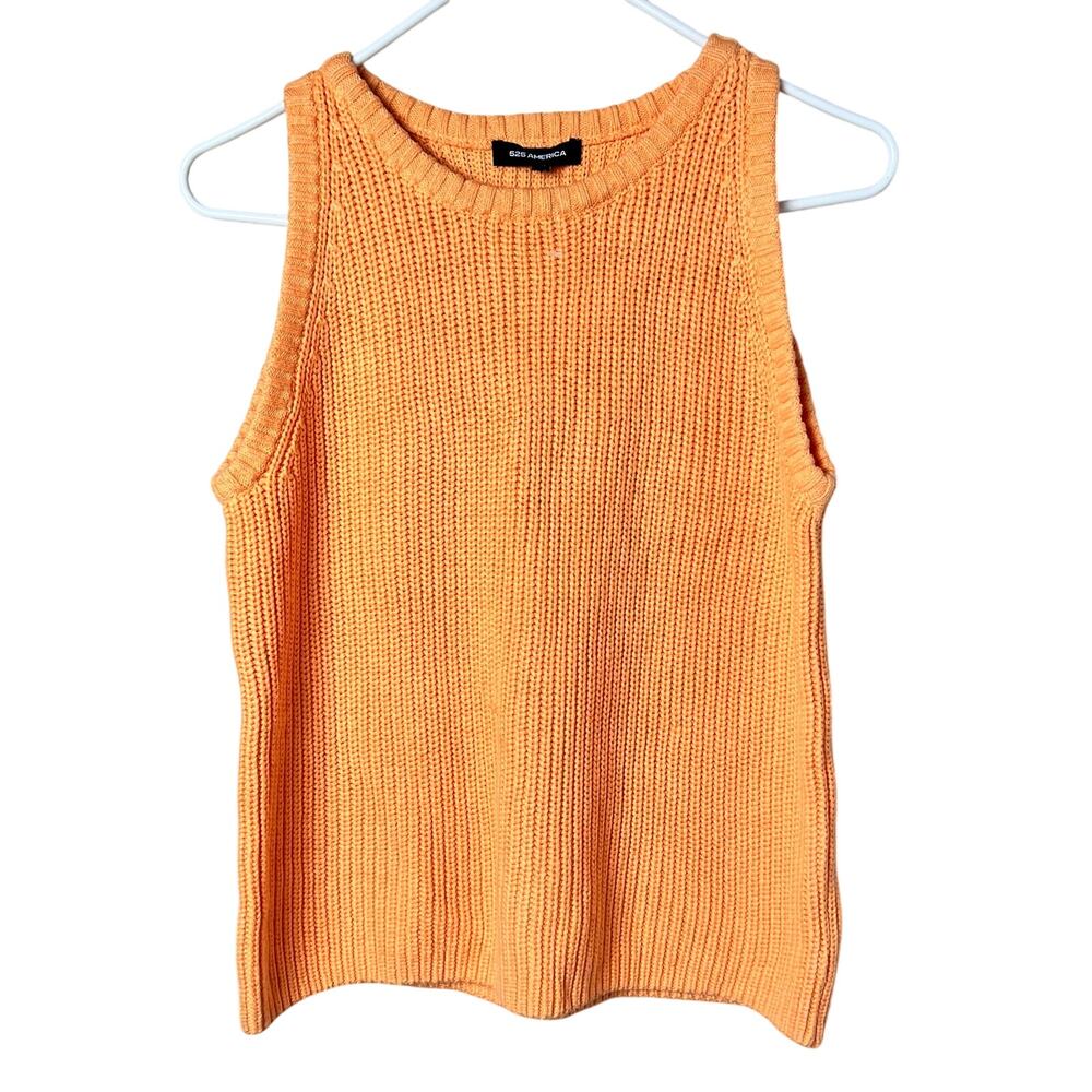 525 America Women's Knitted Sleeveless Blouse Sz S